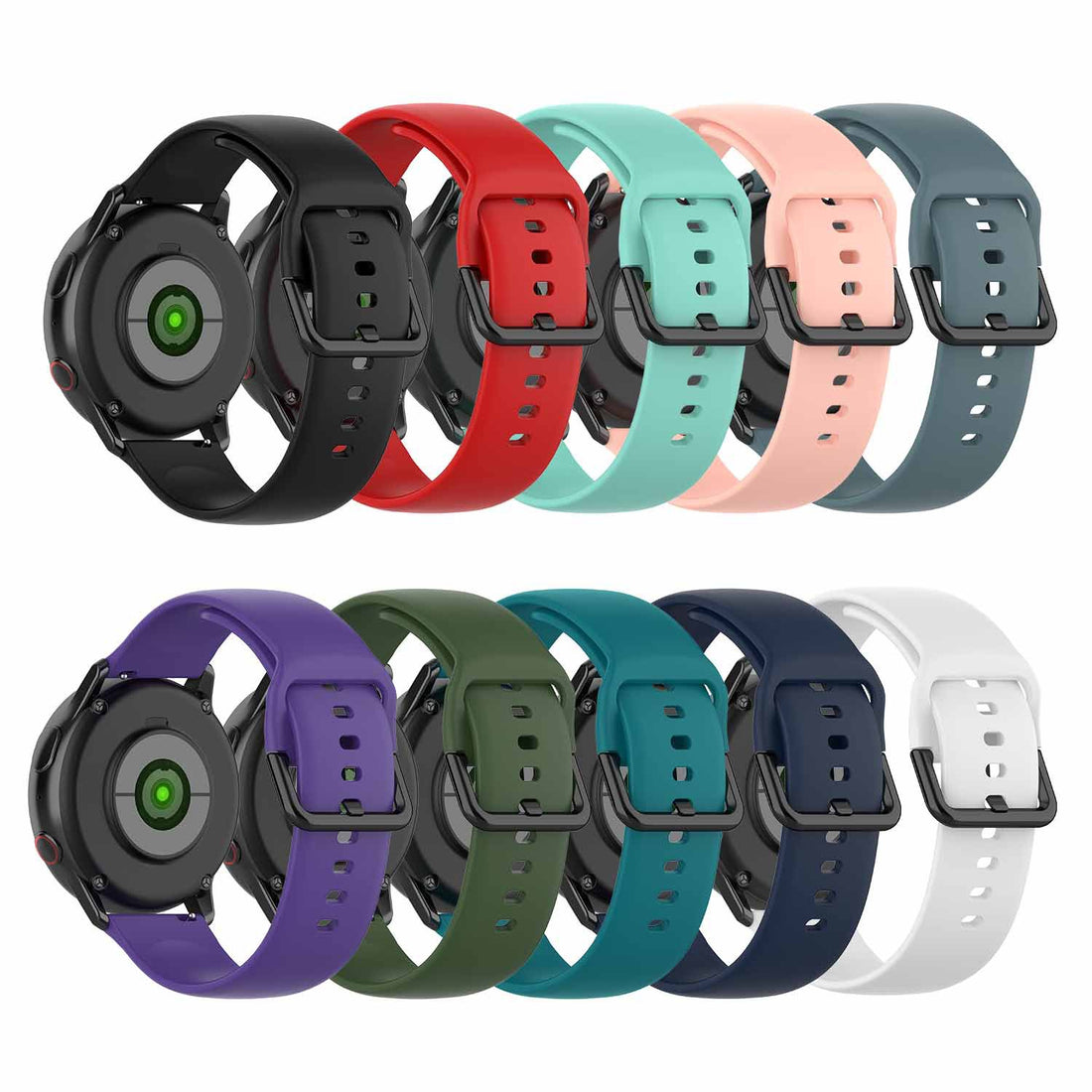 Silicone Watch Strap Compatible With Galaxy Watch Active 2