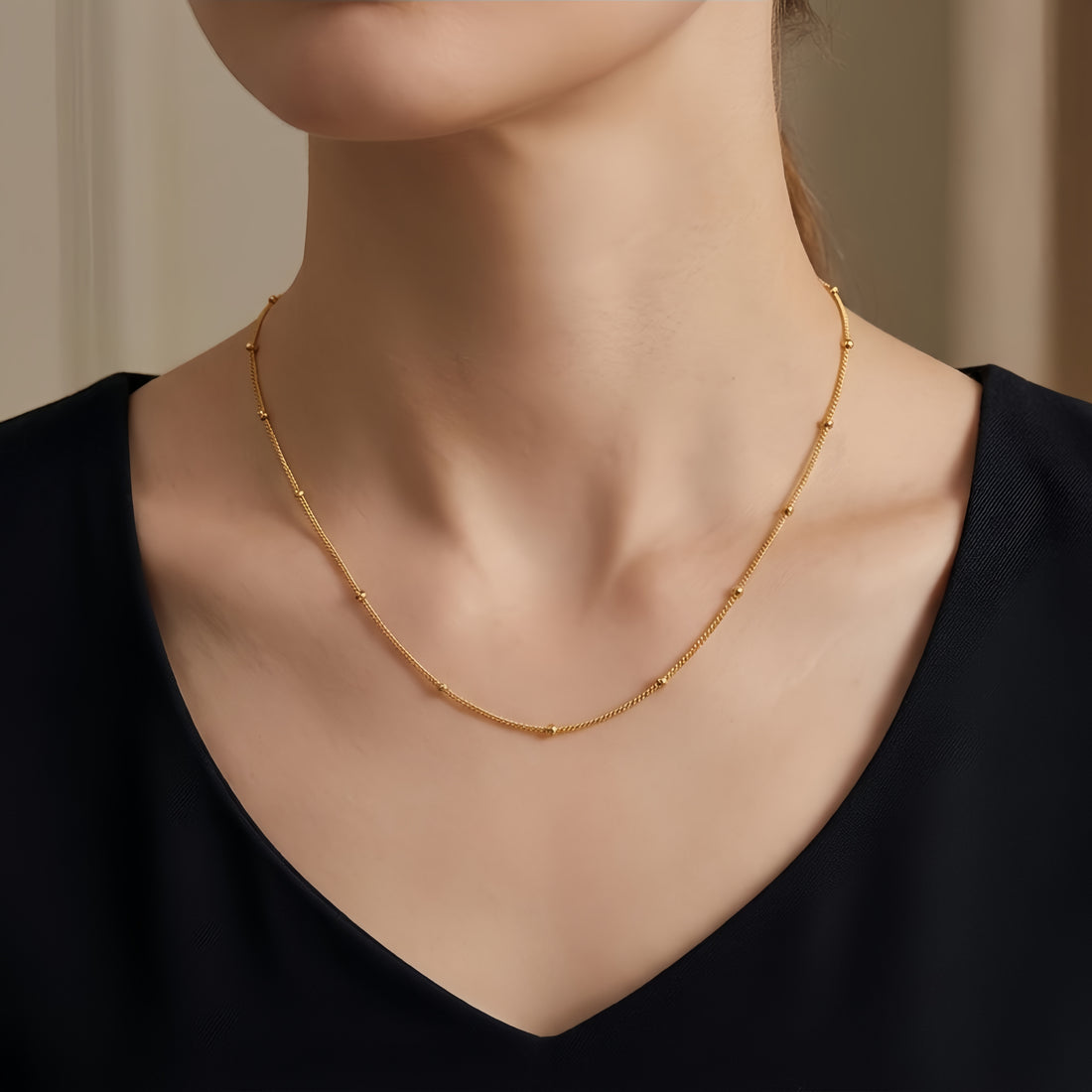 925 Sterling Silver Gold-Plated Adjustable Necklace with Sterling   Charm