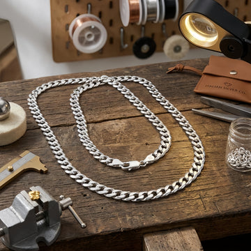 925 Sterling Silver Sterling  Curb Link Chain Necklace - 24 Inch 5mm Width Classic Design